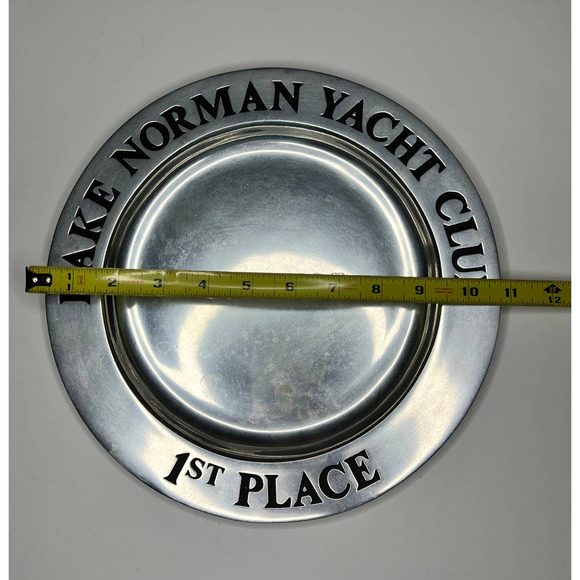 Lake Norman Catfest 1st Place Prize Pewter Plate The Wilton Co 10.75" Diameter - Picture 2 of 4